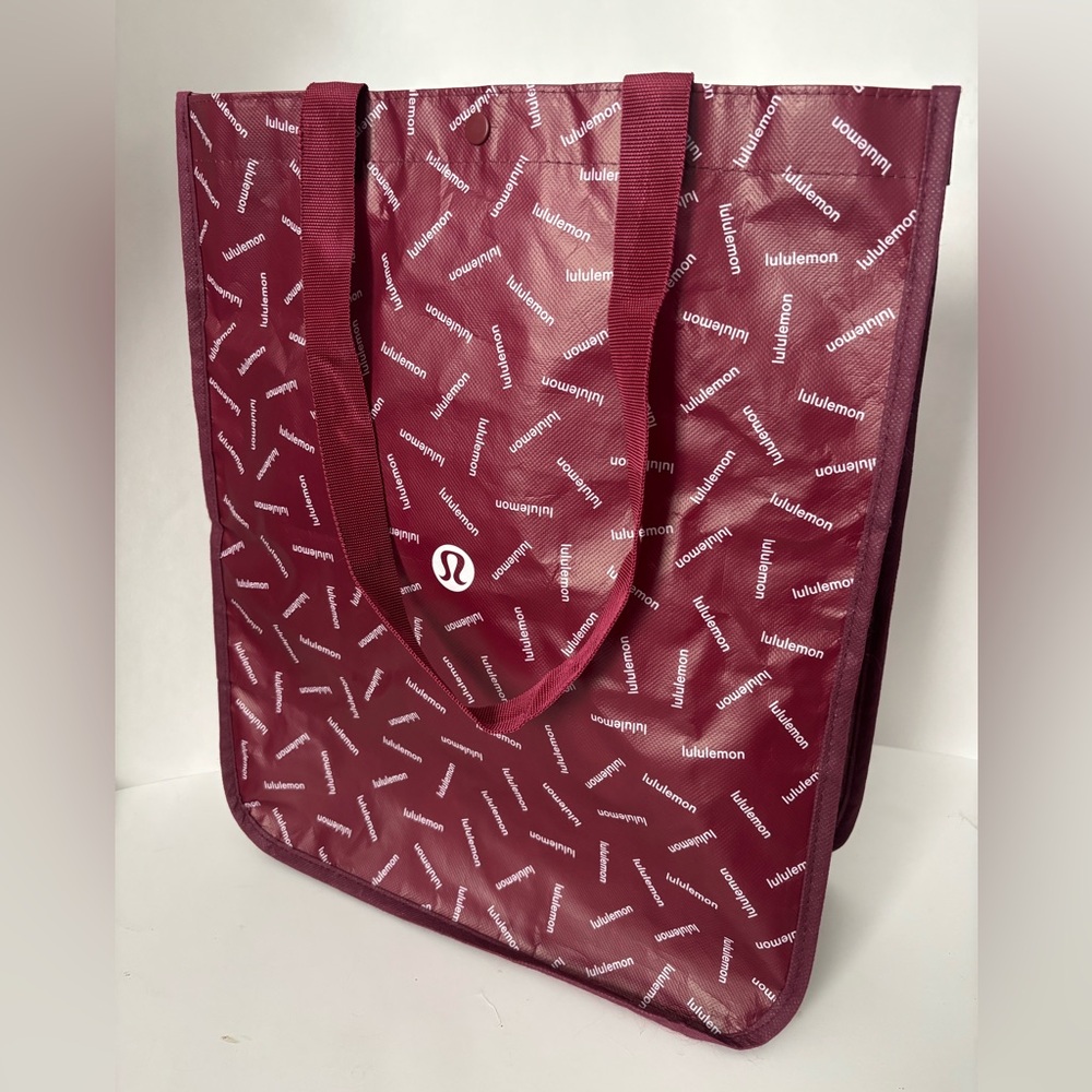 Lululemon Large Reusable Bag Burgundy 16” x 14”